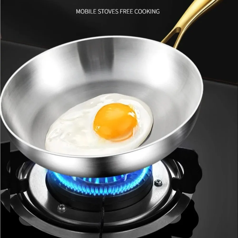 316 Stainless Steel Wok Pan 5