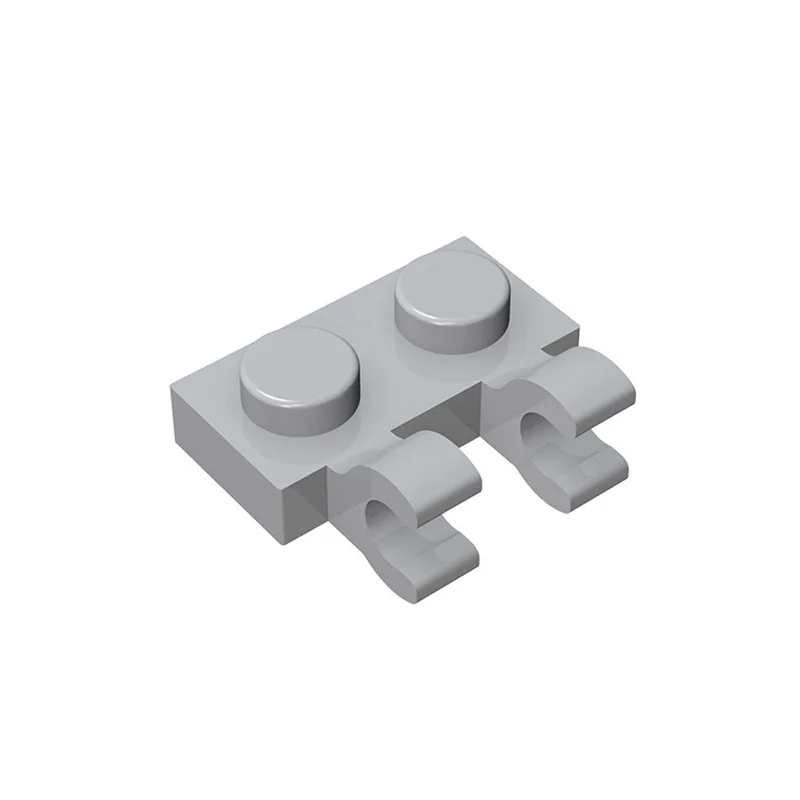 20pcs MOC Parts 60470 Plate Special 1 x 2 with Clips Horizontal Compatible Bricks DIY Building Block Particle Kid Brain Toy Gift 6