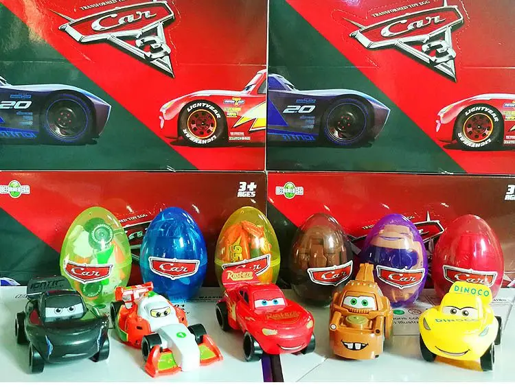 Disney Pixar Cars Egg-Shaped Car Toys Model Car Toy Set McQueen