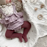 Enfants collants bébé fille collants coton tricoté infantile fille nouveau-né enfants bas enfant en bas âge collants pantalons décontractés 4