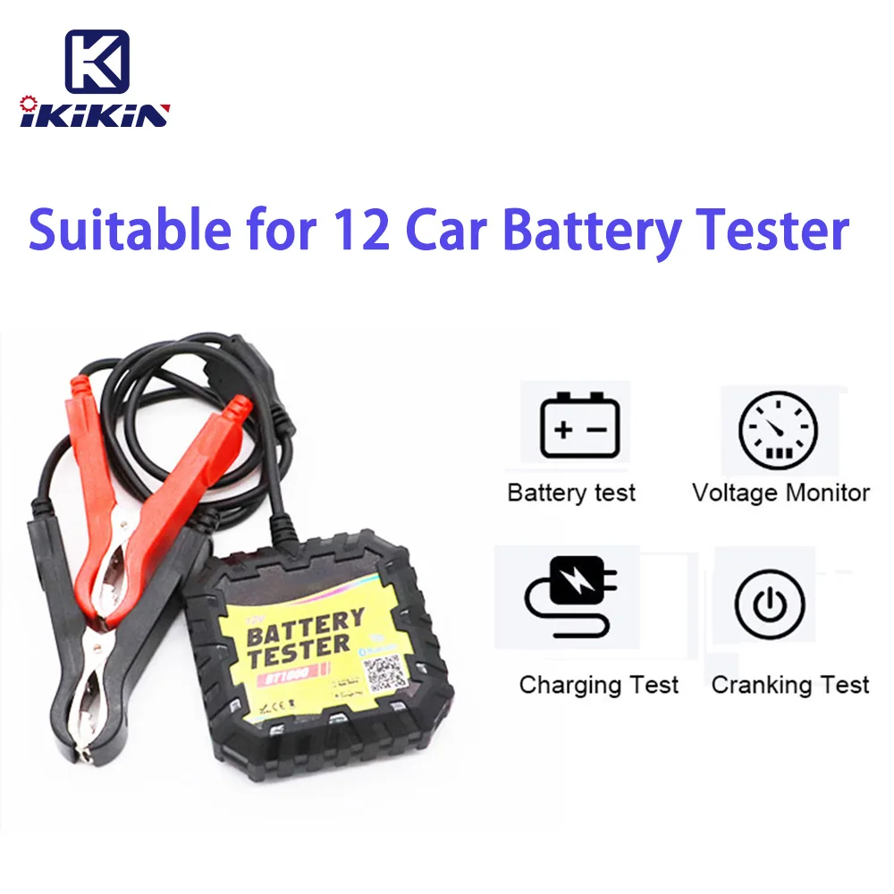 

Car Battery Tester 12V Automotive 100-2000CCA Battery Tester Analyzer Digital Charging System Alternator Test for Cars
