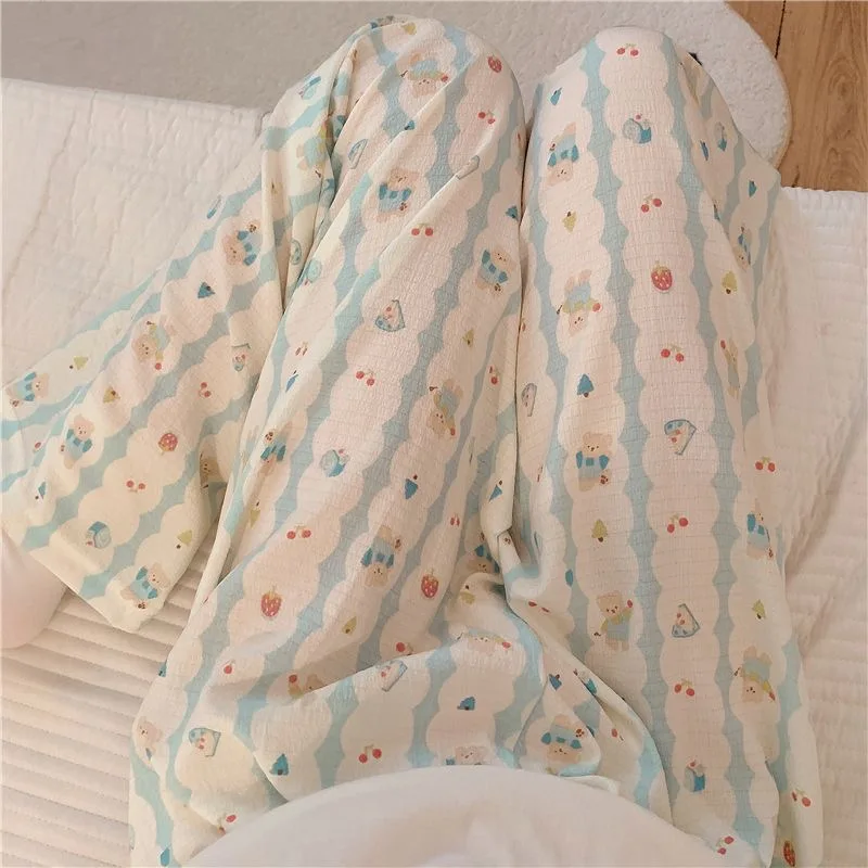 Koala pyjamabroek voor dames van katoen losse loungebroek_voghion.com