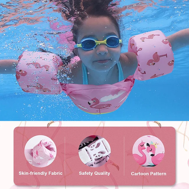Baby Float Cartoon Arm Sleeve Life Jacket Swimsuit Foam Safety Swimming Training Floating Pool Float Swimming Ring Puddle Jumper 2