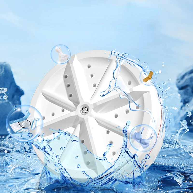 

Usb Rotating Washing Machine Turbine Ultrasonic Mini For Dormitory Travel Home Washing Machine Laundry Portable 10w Turbo Washer