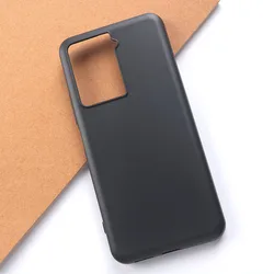 Sleek Black Soft Silicone Protective Case - Premium Quality TPU Cover for HTC U23 Pro (U23) (Black)