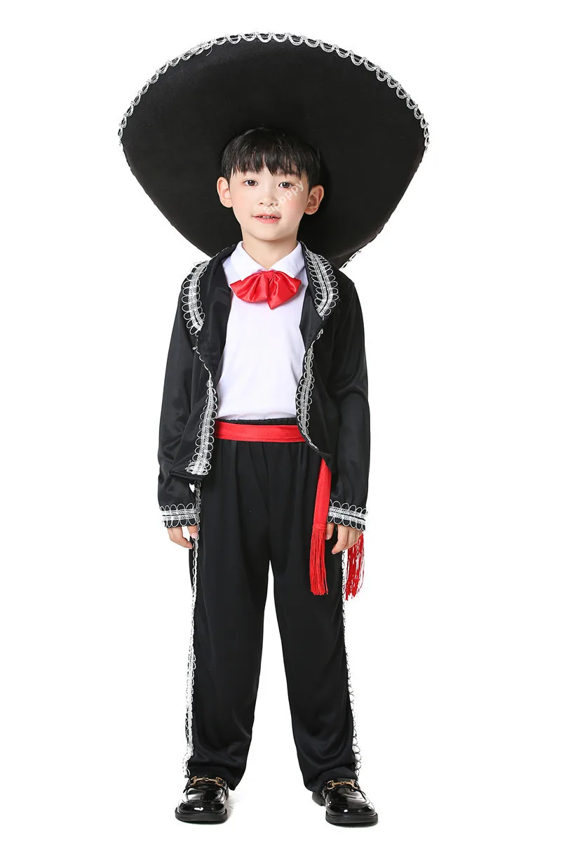 Mexican National Traditional Costume kids cosplay costume children dance costume