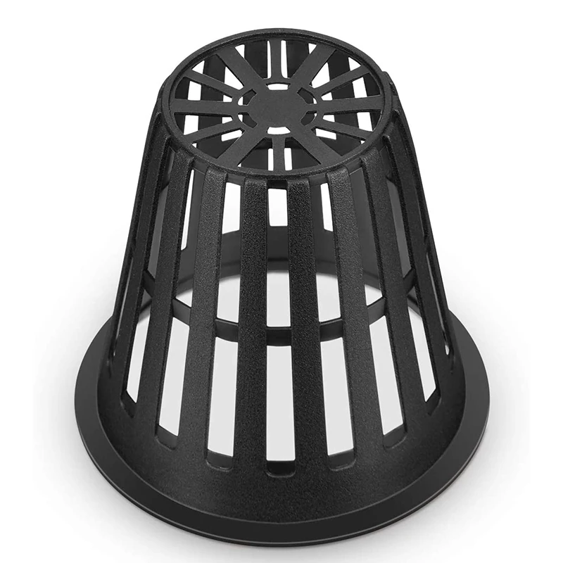 60 Pack 2 Inch Net Cups Slotted Mesh Wide Lip Filter Plant Net Pot Bucket Basket for Hydroponics plant net pot