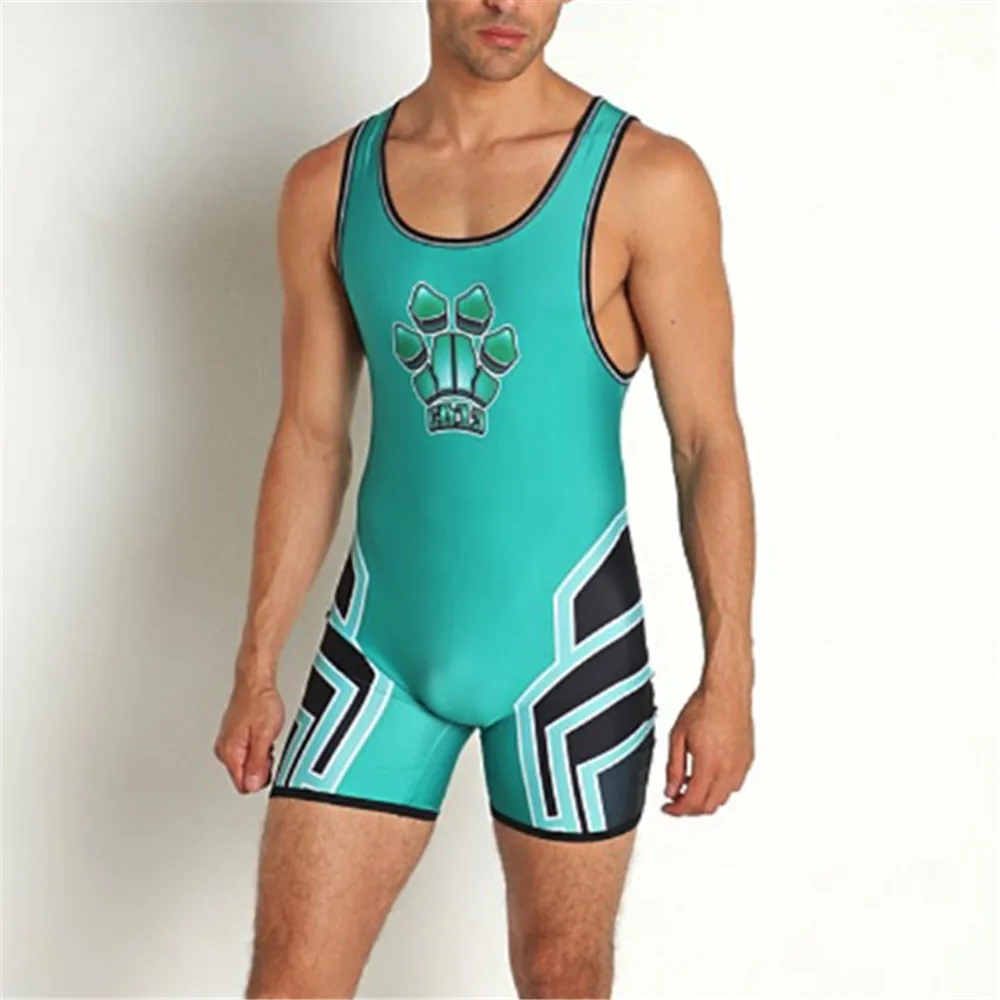 Hot Sale Heren Worstelen Singlets Poshmark Eendelig Powerlifting Mouwloze Gym Fitness Kleding Boksen Strakke Singlet Pak