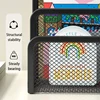 Desk Mail Organizer, 2 Pack Office Small Letter Sorter Desktop File Organizer Metal Mesh with 3 Vertical Upright Compartments 4