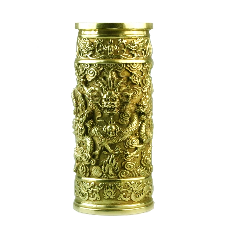 BrassDragonVaseChinaStyleVasesChineseLivingModernHomeDecor