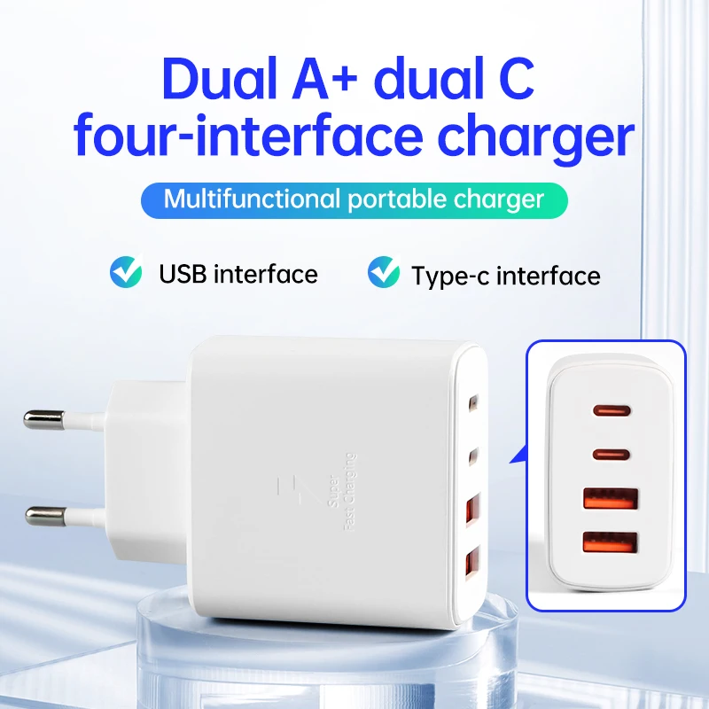High-Power 65W Fast Charger with 1.5-Meter Type-C Cable