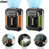 Waist Clip Fan Portable Mini Hanging Neck Fan USB Rechargeable Fan Small Outdoor Camping Waist Fan with Power Bank LED Light 1