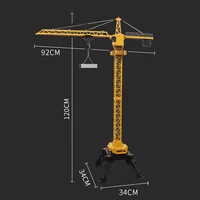 HUINA RC Lifting Tower Crane 1/14 Scale 12CH 1585 2.4GHz RTR Remote Control Truck Unassembled Model Outdoor RC Toys Gift DIY 2