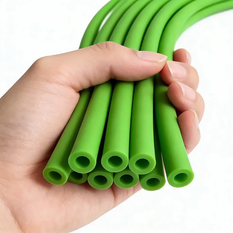 1,6-8mm Grüner Naturlatex-Schlauch 1-5M Hochelastisch Hochresilient Frostschutz Dehnbarer Gummischlauch für Schleudern & Bastelarbeiten – Detail 6