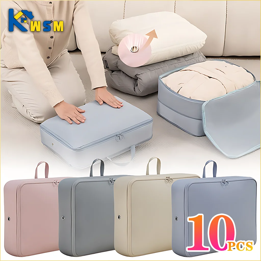 휴대용 휴대용 접이식 압축 포장 가방, 가정용 대용량 의류 보관 가방, 1-10PCs