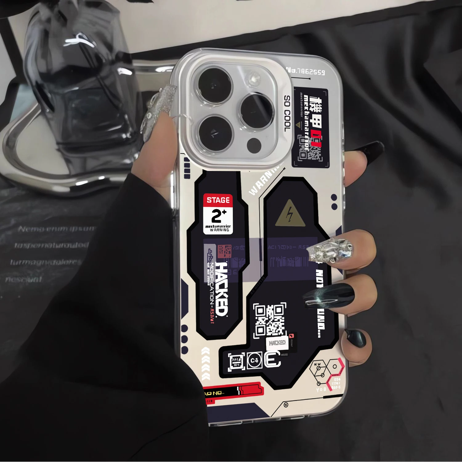 Hacker Creative Mecha Anti-Fall Matte Phone Case