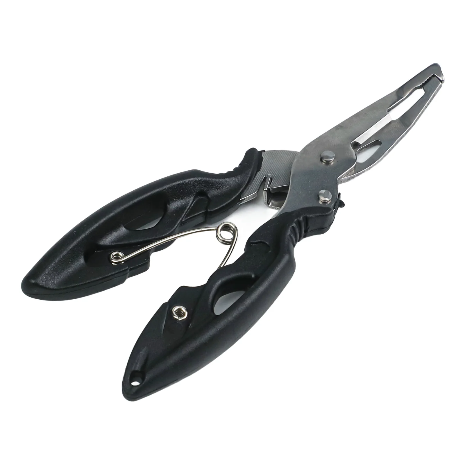 Angeln Zangen Locken Zangen Aluminium Split Ring-Haken Entferner-Linie Cutter Angelgerät Schneiden Fisch Zange Multifunktions schere – Detail 6