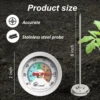 Compost Soil Tester Meter 20cm Measuring Probe Stainless Steel Thermometer Temperature Monitor for Garden Lawn Plant Pot Tools 3