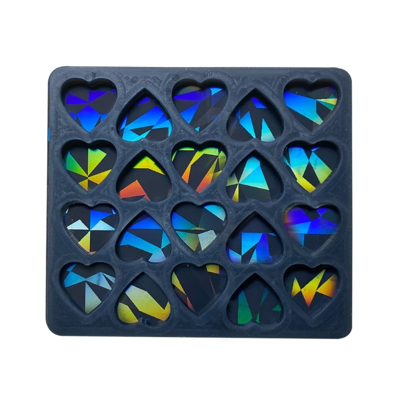 Holografische Silikon-Schokoladenformen Mit Regenbogen-Effekt - Wiederverwendbar & Spülmaschinenfest