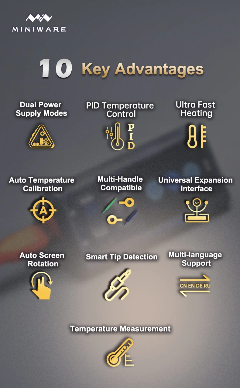 TS1M Mini Soldering Station PD3.1 12V-28V 200W Max Compatible with T245/T210/T11