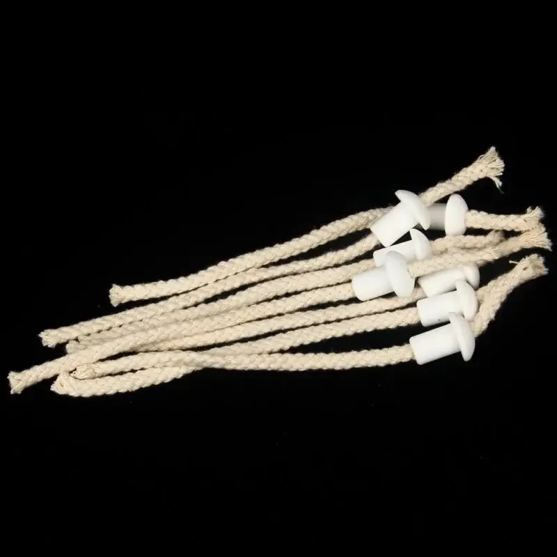 7each Alcohol wick cotton 5x15cm/21cm+porcelain wick cotton lamp oil burner alcohol rope DIY physical mate