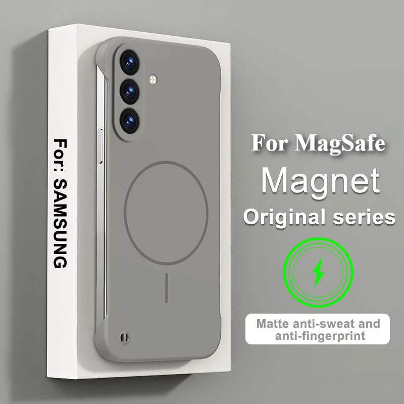 Official Slim Frameless Magnetic Shockproof Phone Case - Enhanced Protection Cover