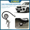 Tire Pressure 0-220PSI Long Tube Gauge Dial Meter High-Precision Tyre Air Compressor Tester Tool for Car Motorcycle Monitoring 1