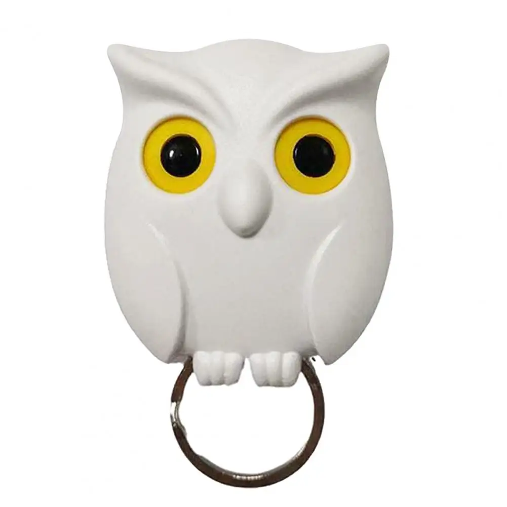 

Self-adhesive Key Hooks Wall Key Holders Magnetic Owl Key Holders Adorable Design Self-adhesive Wall Hooks with Automatic