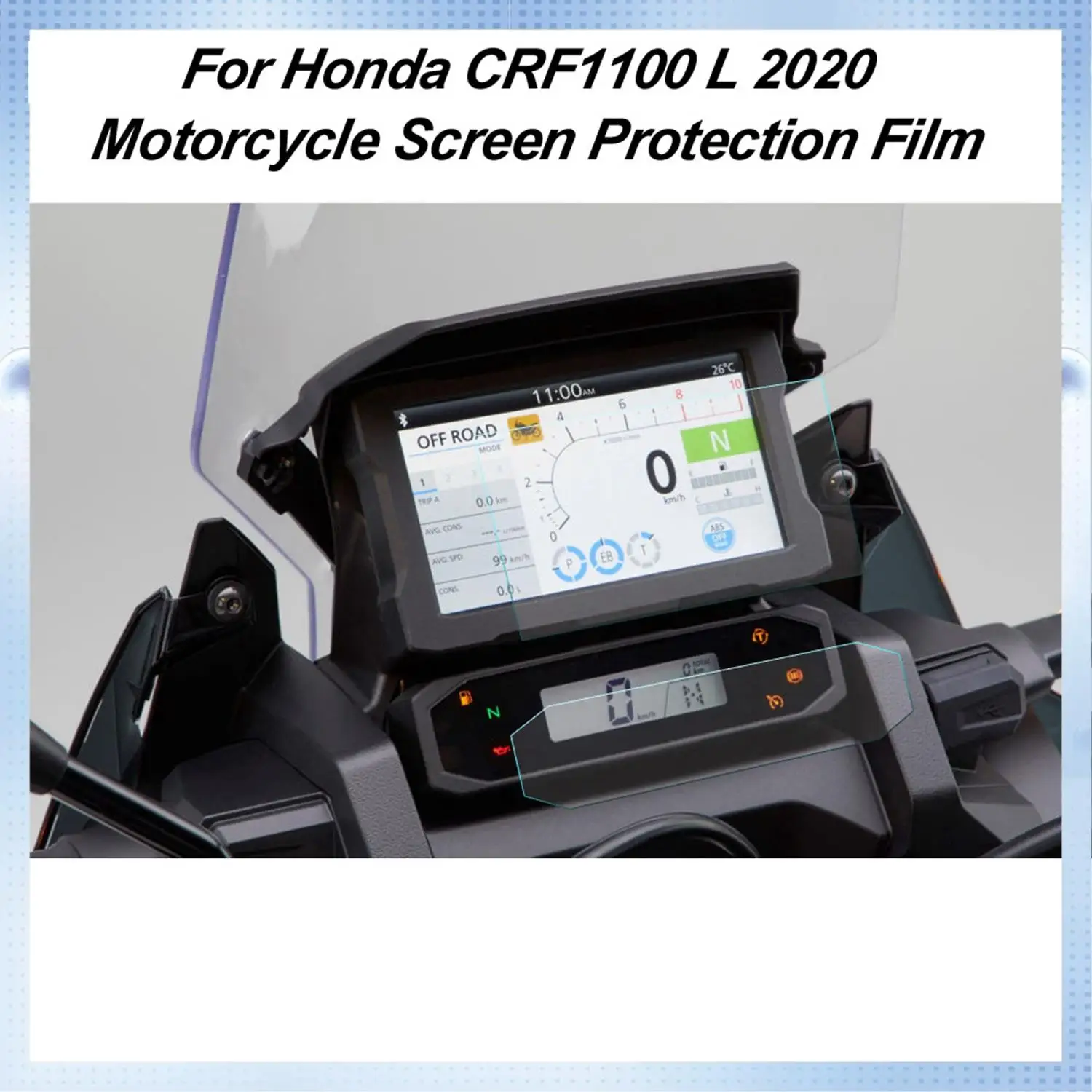 AM-오토바이 대시 보드 화면 보호 필름 Honda CRF1100L CRF 1100L Africa Twin 2020 용 속도계 스크래치 필름