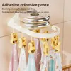 Wall Hanging Socks Holder Balcony Multi-head Baby Baby Socks Slipper Towel Drying Rack Punch-free Cloud Clothes Holder 3