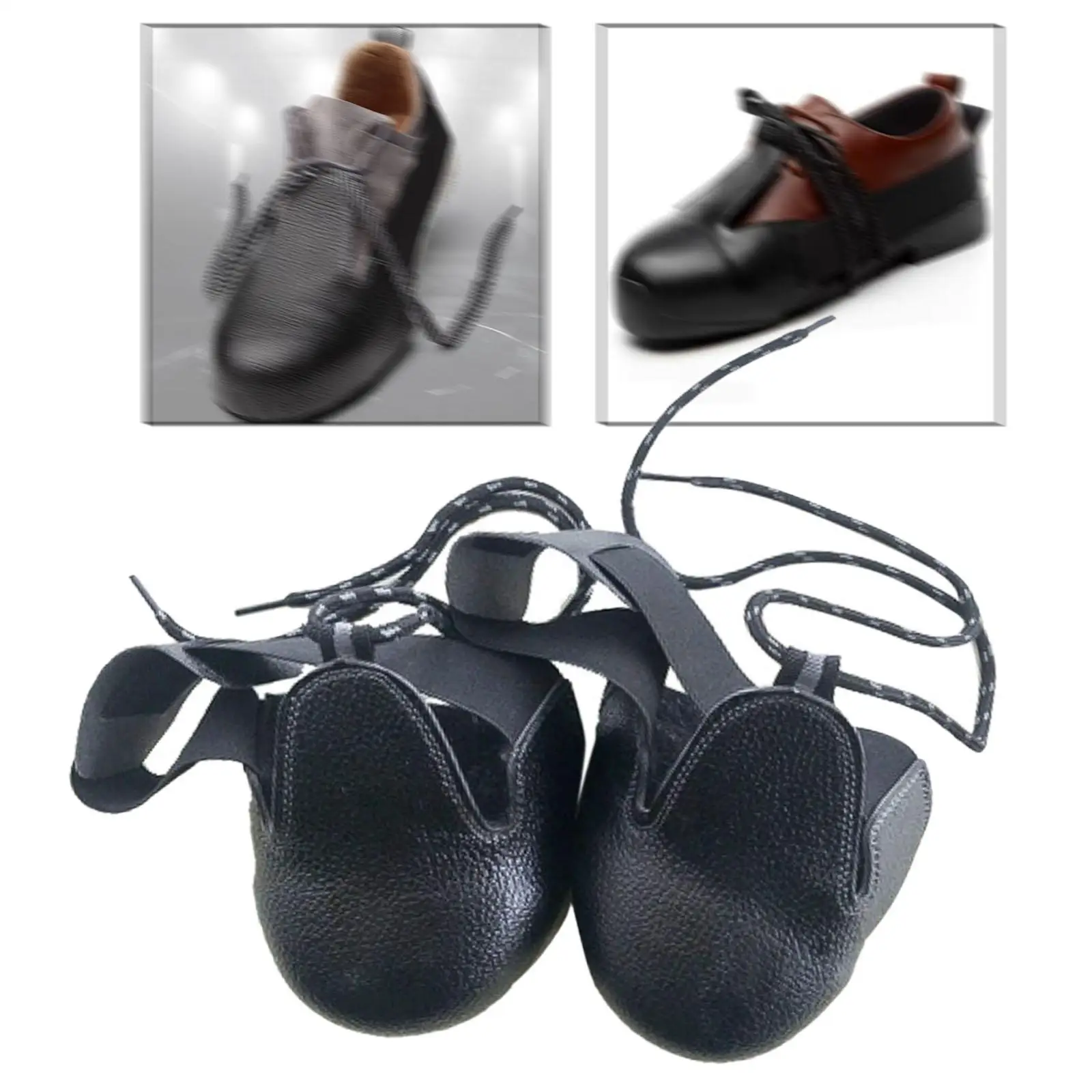 

Anti Smashing PU Leather Shoes Covers Size 36-45 Universal Anti Kick Shoe Covers Anti Slip for Industry Toe Cap Safety Overshoes