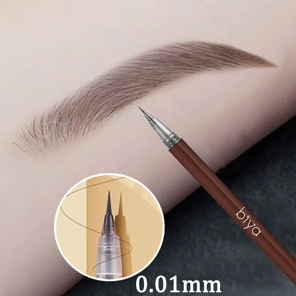 

1/2 PCS 0.01MM Ultra Thin Head Liquid Eyebrow Pencil Waterproof Eyebrow Tattoo Pen Sweat-proof Easy To Color Eye Makeup Tools