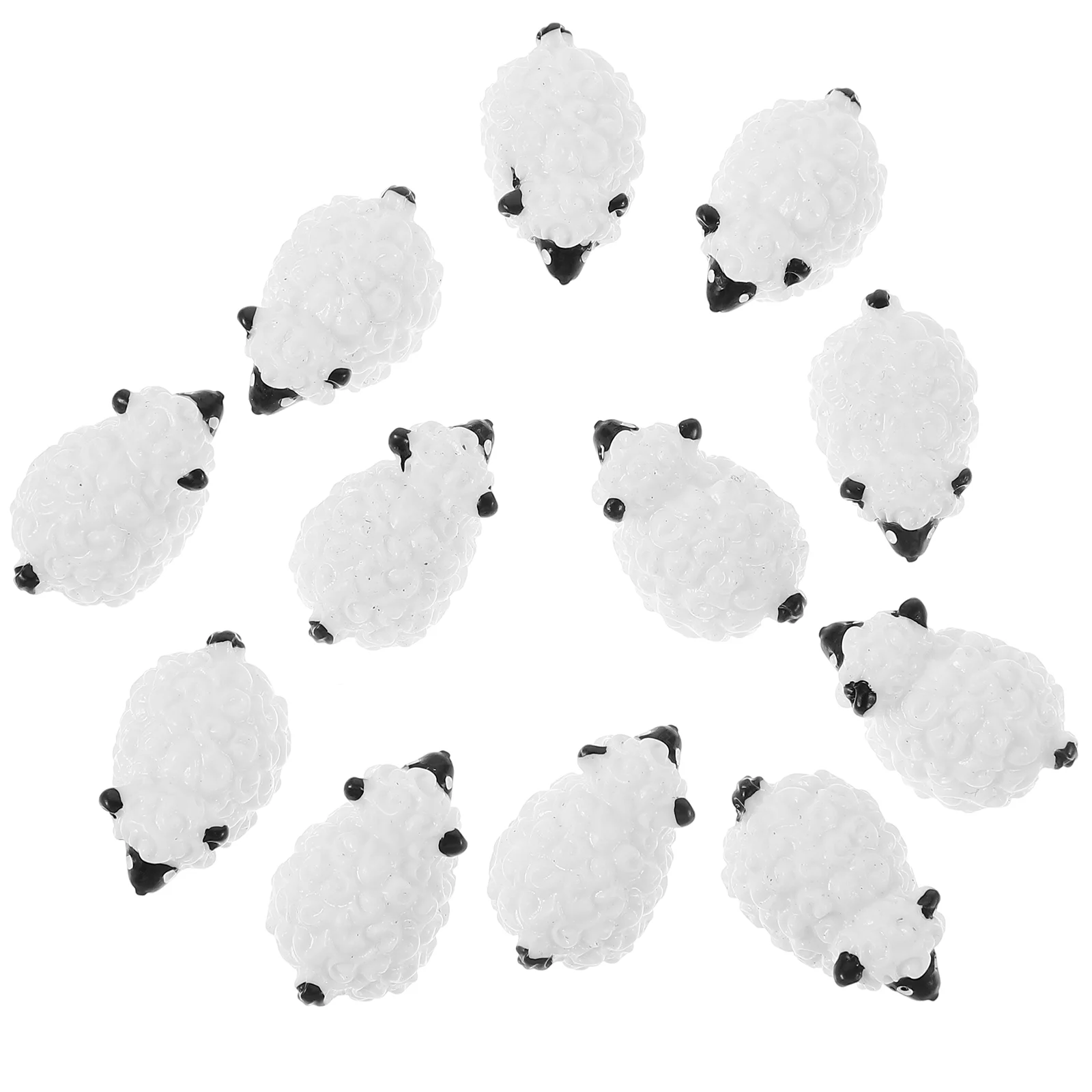 

Mini Sheep Ornaments Miniature Animals Figurines Micro Scene Models Dollhouse Little Critters Toys For Kids