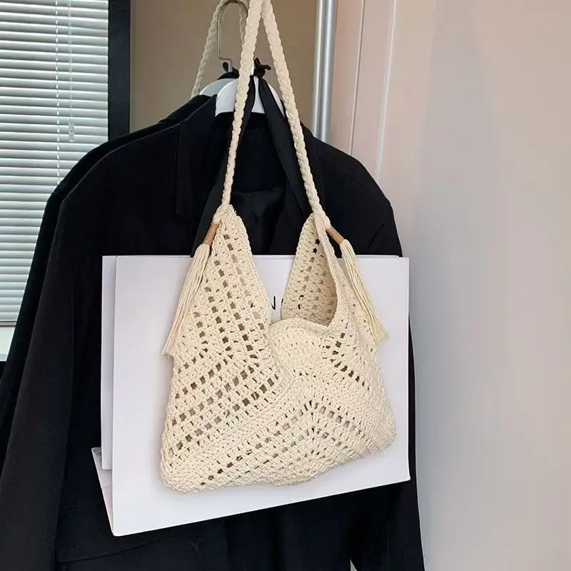 Lässige Strick-tragetasche Für Damen Große Schultertasche Sommer_voghion.com