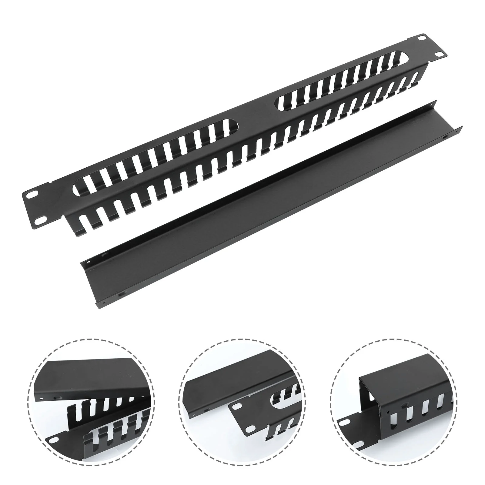 

Metal Offline Rack Network Supply Cable Management System Organizer Raceway Mount Server Wire