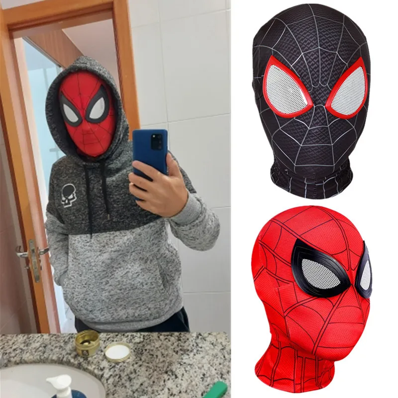 

Peter Parker Miles Morales Raimi Superhero Spiderman Homecoming Superhero Spider Masks Cosplay Costume Masks Halloween Headgear