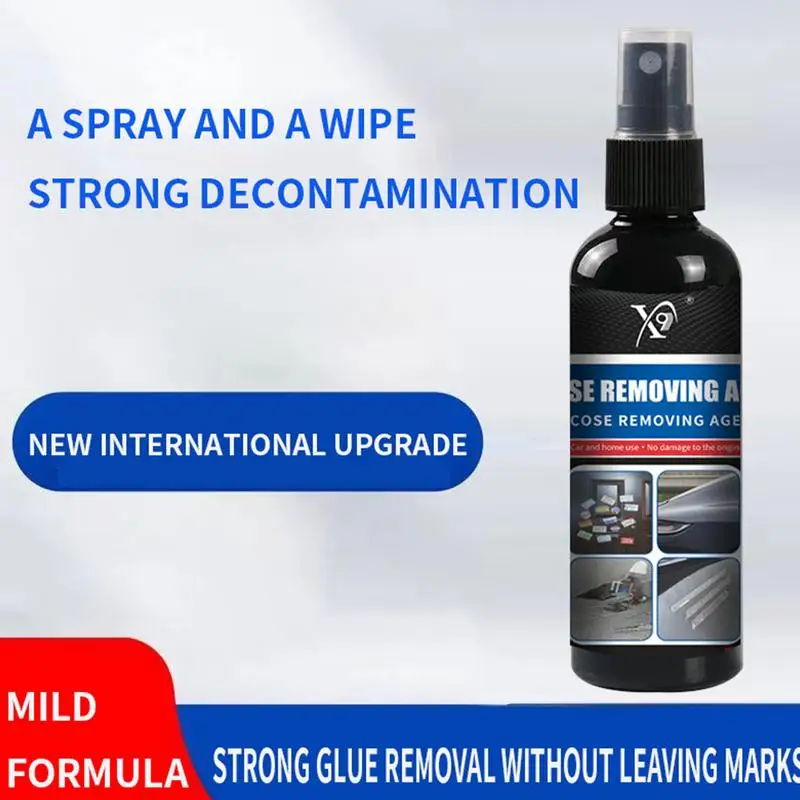 Glass Adhesive Remover Spray Car Emblem Removal Spray Advertising Sticker Glue Remover Car Label For Metal Glass Floor