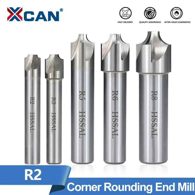 XCANCornerRoundingEndMillR2HSSRadiusMillingCutterCNCRouter