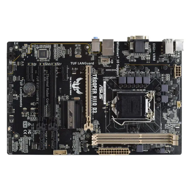ASUS TROOPER H110 D3 1151 Motherboard DDR3 Intel H110 32GB PCI E 3.0