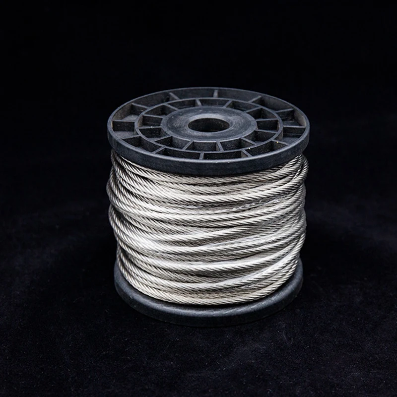 1.5Mm Diameter 7X7 Structure Of 304 Stainless Steel Wire Rope Alambra Cable Softer Fishing Lifting Electric Cable Rope