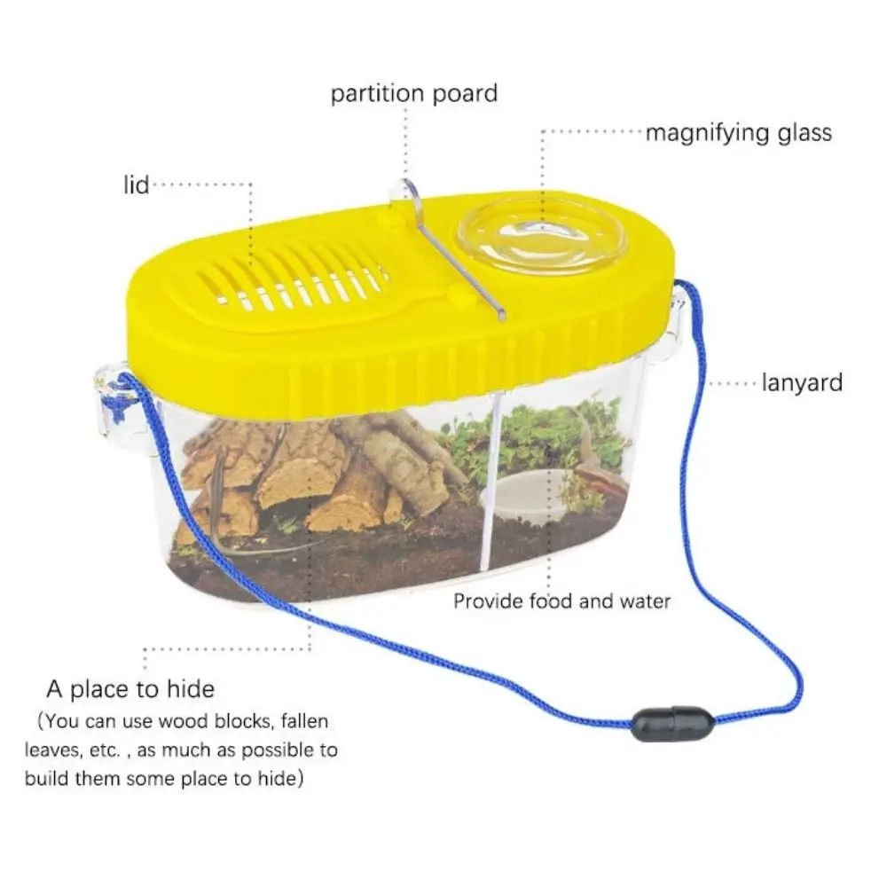 With Magnifying Glass Outdoor Nature Exploration Tool Transparent Waterproof Camping Kit & Bug Catcher Kit Wear Resistant