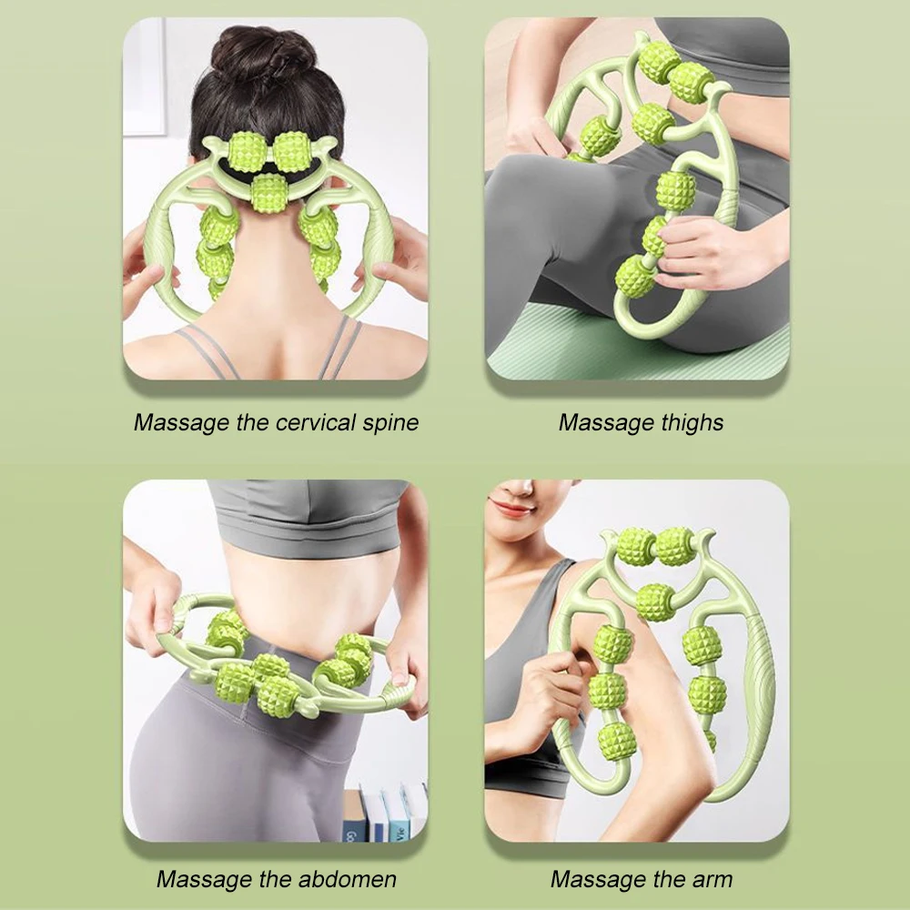 Massage Roller for Neck Thigh Calf and Leg Personal Muscle Handheld Deep Tissue Trigger Point Foam Myofacial Tools Pro Recovery massage roller muscle massager roller massager massage tool