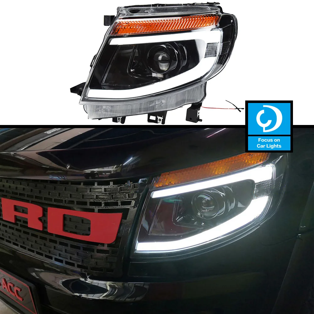CarFrontHeadlightForFordRangerEverestT6FL20122014LED