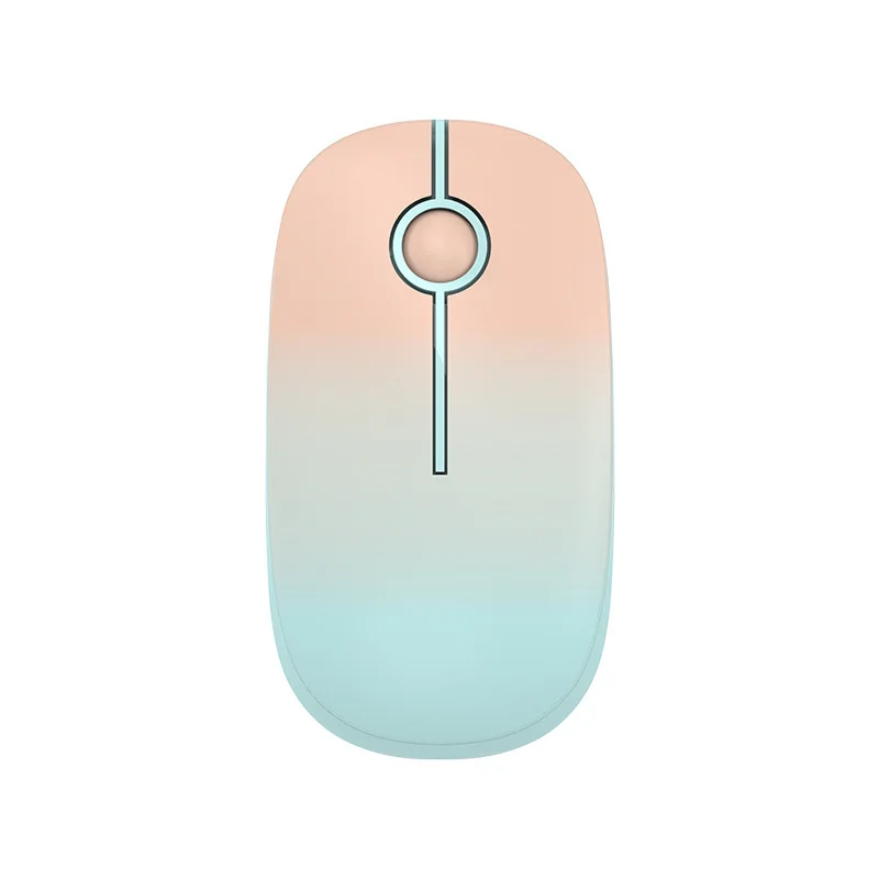 

2023 NEW Fashion Gradient Color Pink Blue 2.4G Wireless Mouse Computer Gaming Mouse 1600 Dpi Silent Ergonomic Mouse Favourite