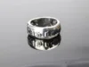 Memento Mori Skull Men's Biker Ring, Antique Stainless Steel Till Death Rings Wrapped Text for Men 6