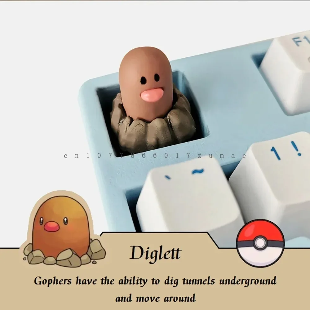 ポケモンかわいいキーキャップピカチュウゼニガメミュウツーキーボード