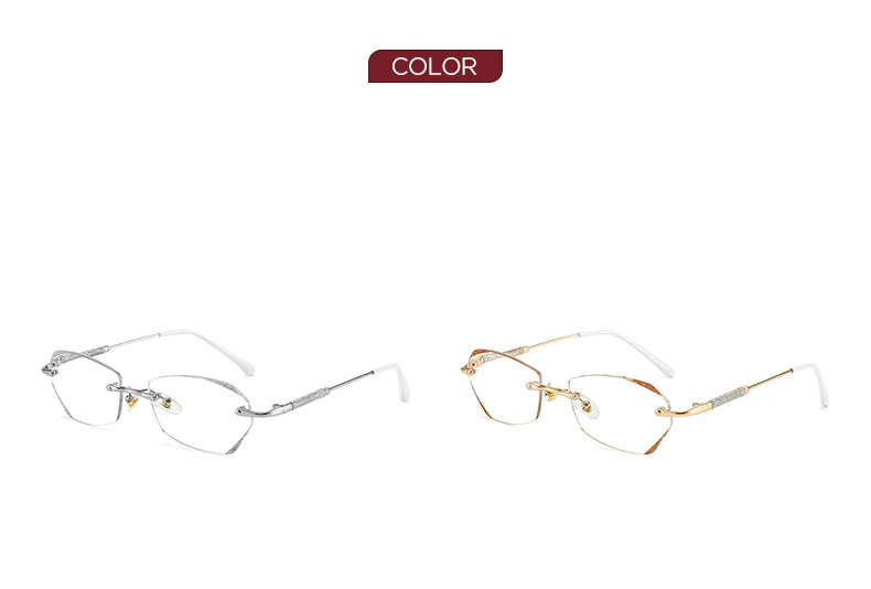 Diamantgeschnittene High-End-Lesebrille für Menschen mittleren Alters und ältere Menschen, Anti-Blaulicht, stilvoll, randlos, 188 – Detail 9