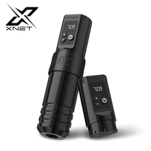 XNET Torch Wireless Tattoo Machine Rotary Battery Pen with Extra 36mm Grip Coreless Motor 4mm Stroke for Tattoo Artist Body