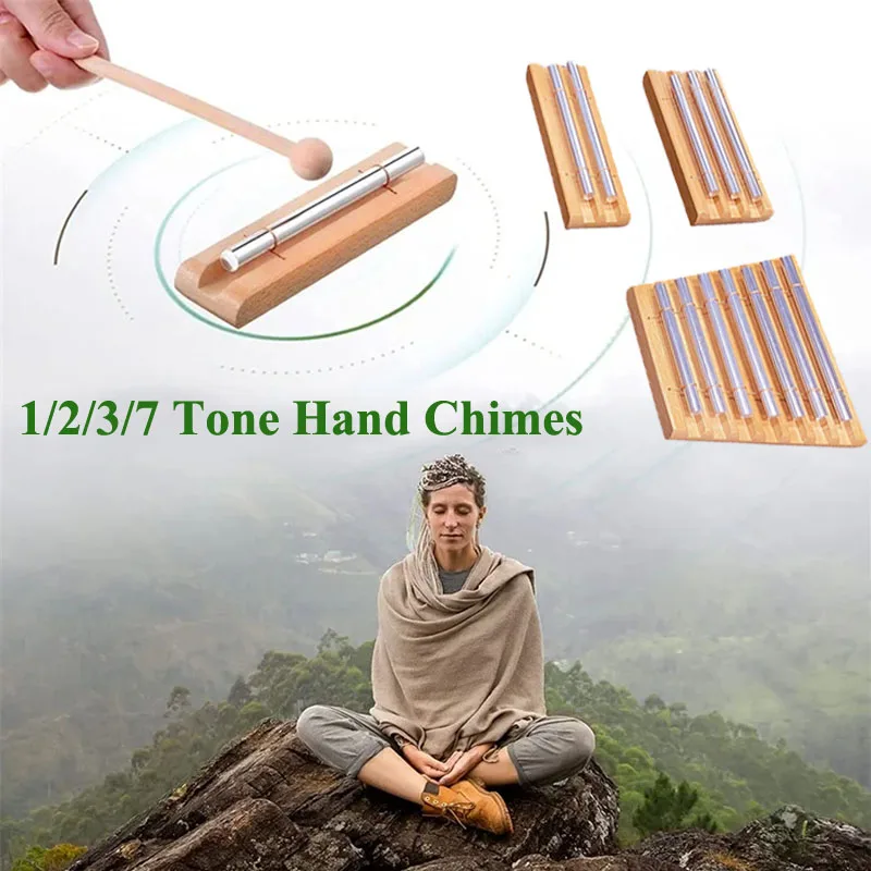 

Музыкальные музыкальные колокольчики 1/2/3/7 Phoneme из Букового дерева для звуковой терапии и медитации