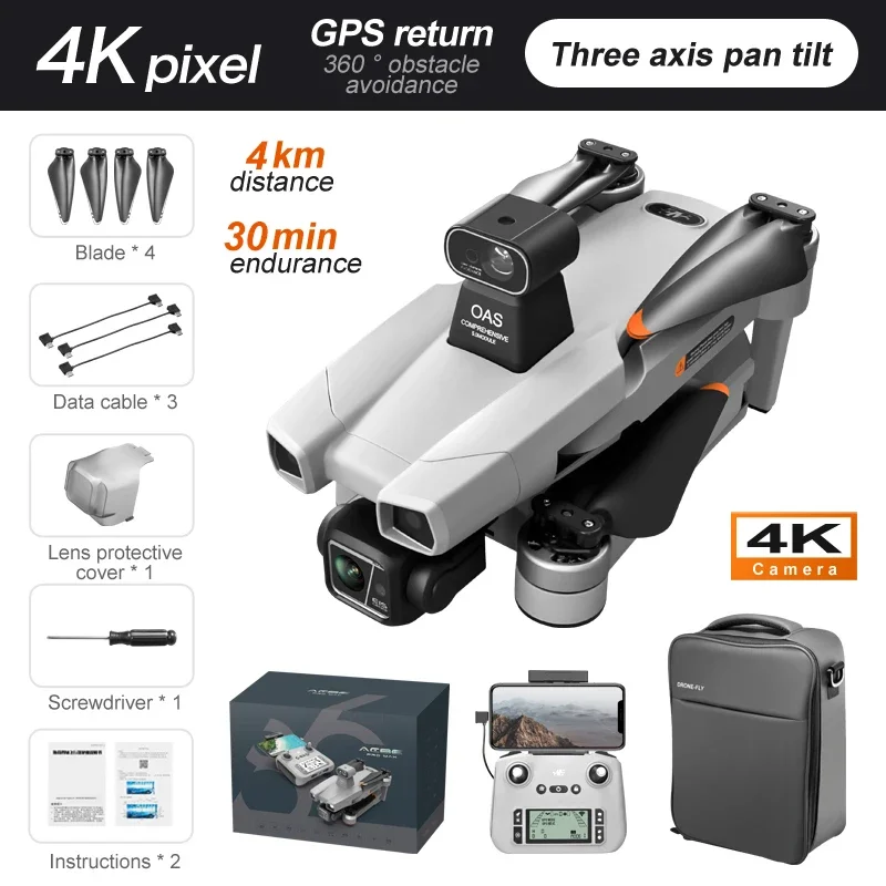 ตัวเลือกสินค้า โดรน AE86Pro 8K 5G กล้องคู่ 360° เลี่ยงสิ่งกีดขวาง